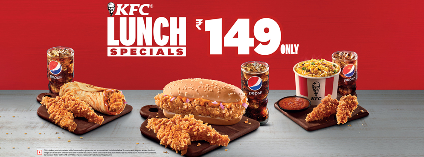 KFC Lunch Specials banner