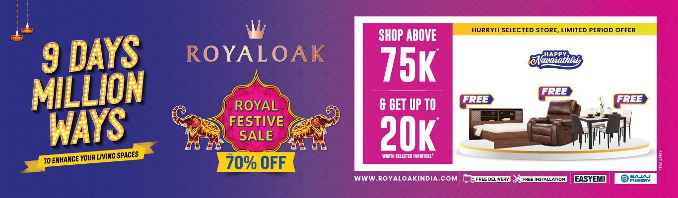 ROYAL FESTIVE ROYALOAK SALE 70% OFF 9 DAYS