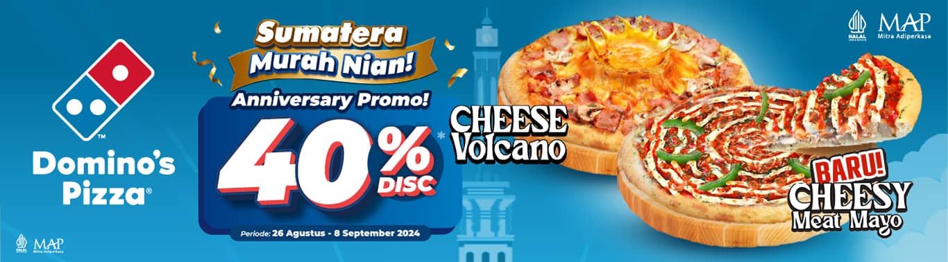 Diskon 40% Medium Pizza