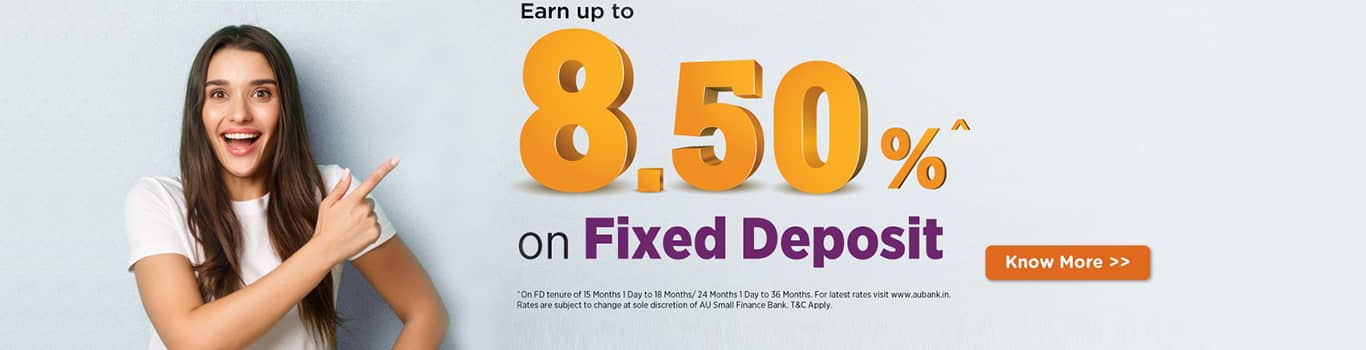 8.50% On Fixed Deposit