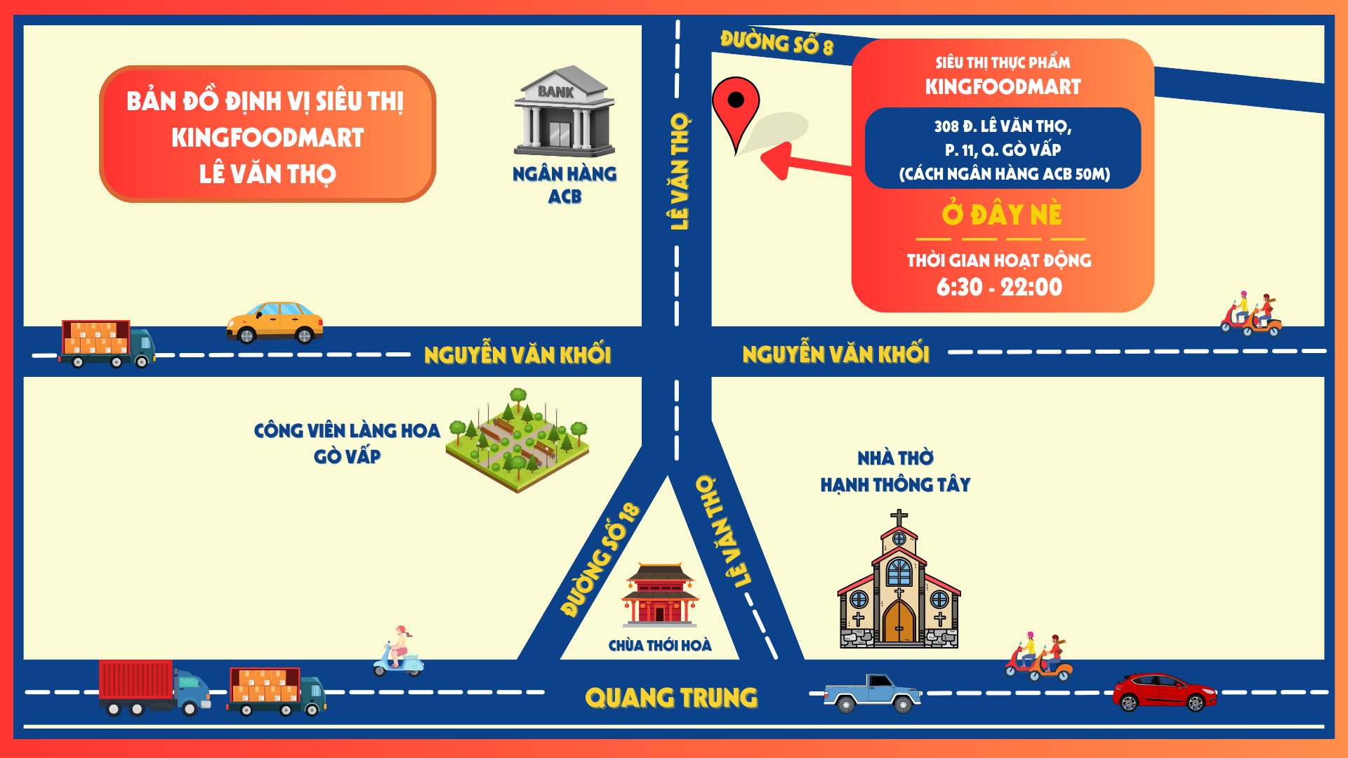 Kingfoodmart - Phường Thông Tây Hội, Hồ Chí Minh