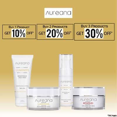 Aureana- Stock Your Hot Favourites From Aureana Skincare Collection At This Blowout Offer Aureana- Stock Your Hot Favourites From Aureana Skincare Collection At This Blowout Offer