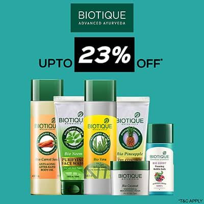 Biotique- Amp Up Your Skincare Routine With An Irreristible Deal Of 'upto 23% Off' On Biotique Essentials Biotique- Amp Up Your Skincare Routine With An Irreristible Deal Of 'upto 23% Off' On Biotique Essentials