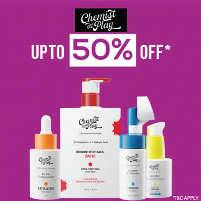 Chemist At Play - Achieve Your Pre-wedding Glow-up With Chemist At Play Bestsellers | Upto 50% Off