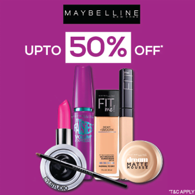 Maybelline - Amp Up Your Makeup Routine With An Irreristible Deal Of 'upto 50% Off' On Maybelline Essentials | Upto 50% Off