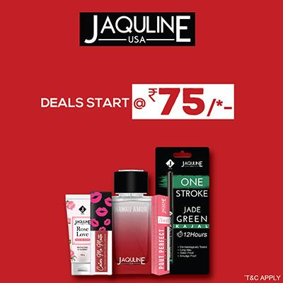 Jaquline Usa - Discover The Epic Glow This Season With This Blowout Offer: 'deals Start At Rs.75' | Deals Start At Rs.75
