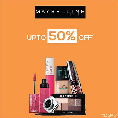 Maybelline Amp Up Your Makeup Routine With An Irreristible Deal Of 'upto 50% Off' On Maybelline Essentials | Upto 50% Off