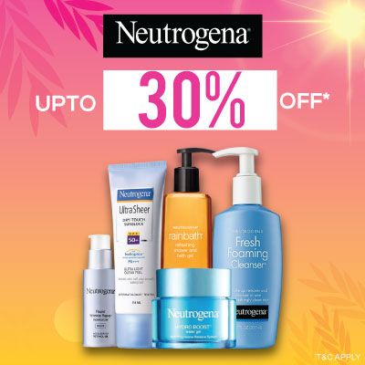 Neutrogena- Pamper Your Skin With The Goodness Of Neutrogena Essentials Available At 'upto 30% Off' Offer