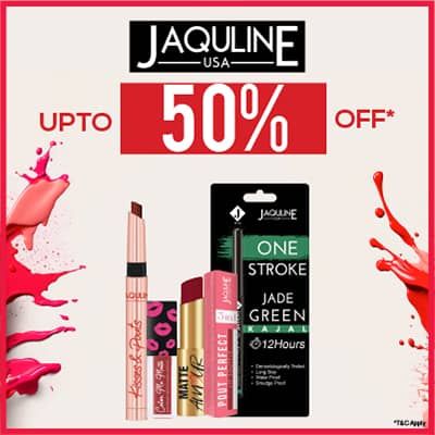 Jaquline Usa - Discover Your Favourite Lipshade This Season With This Blowout Offer 'upto 50% Off' | Upto 50% Off