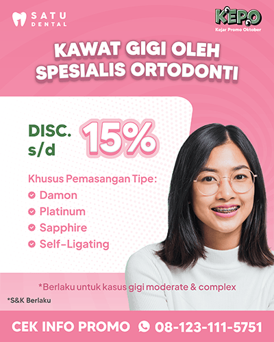 Promo Kawat Gigi Spesialis Ortodonti S/d 15%
