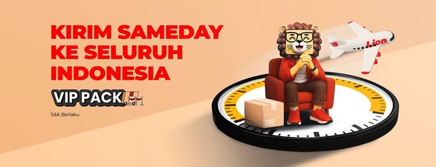 Kirim Sameday Ke Seleuruh Indonesia Dengan Vippack