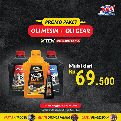 Promo Spesial Paket Oli Mesin + Oli Gear