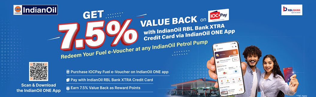 Get 7.5% Value Back On Ioc Pay