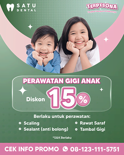 Promo Perawatan Gigi Anak 15%