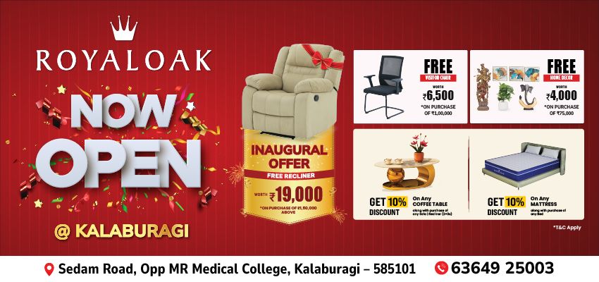 Royaloak Furniture Now Open At Kalaburagi