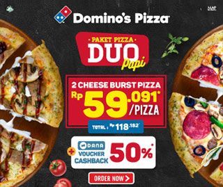 Paket Pizza Duo Cheeseburst Paket Pizza Duo Cheeseburst