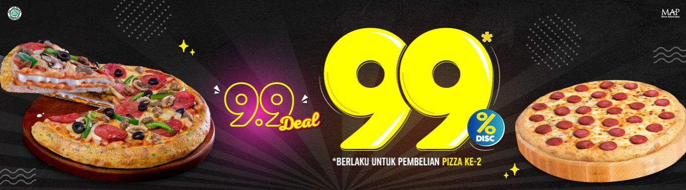 9 9 Deal 99 For 2nd Pizza Domino S Pizza Kabupaten Gianyar